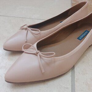 Margaux Blush Pink Pointed Toe Ballet Flats